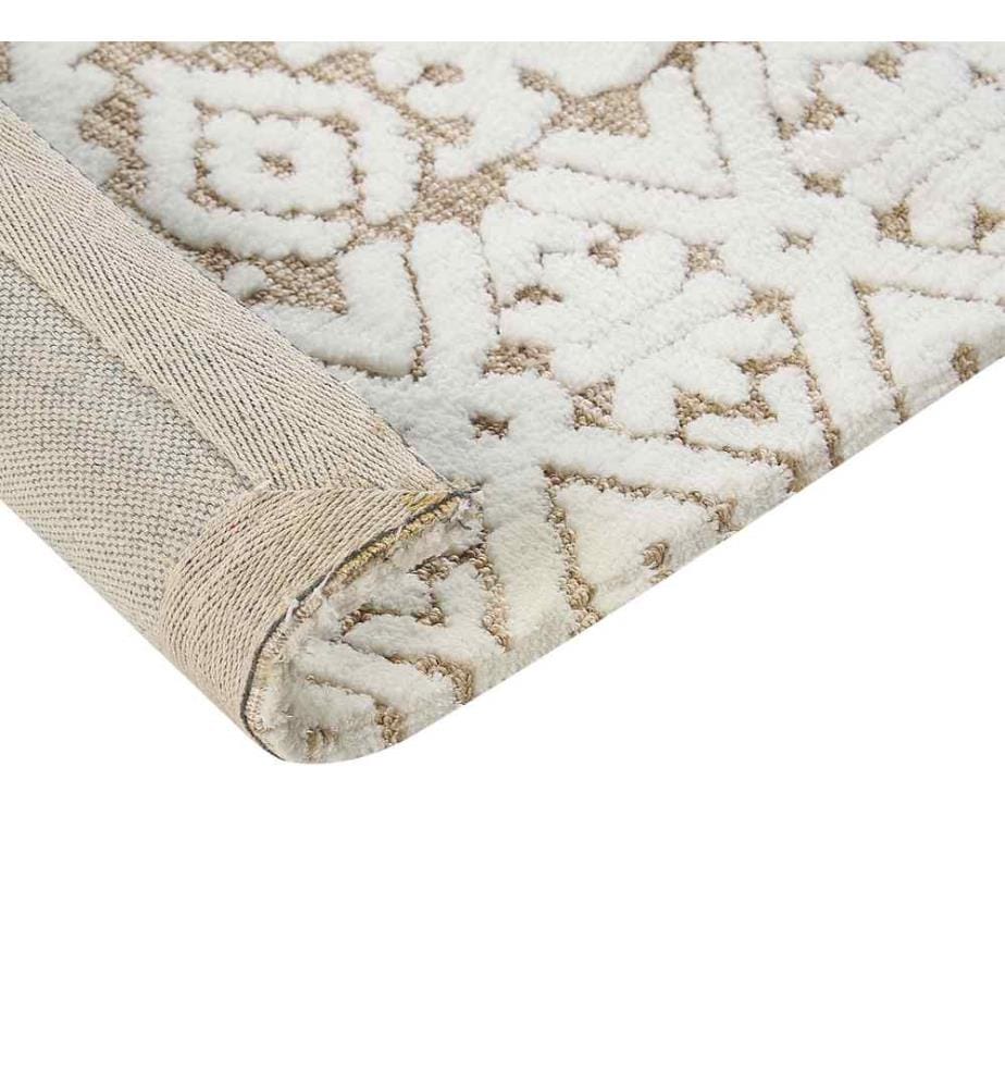 Teppich Cremeweiss / Beige 300 x 400 cm Rechteckig Orientalisches Muster für Wohnzimmer Schlafzimmer Flur