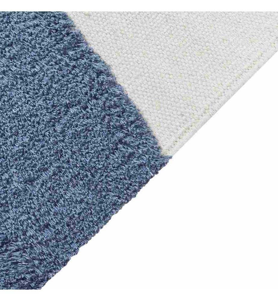 Teppich Mehrfarbig Baumwolle Abstrakt Muster 140 x 200 cm Niedrigflor Quasten Rechteckig Wohnzimmer Schlafzimmer