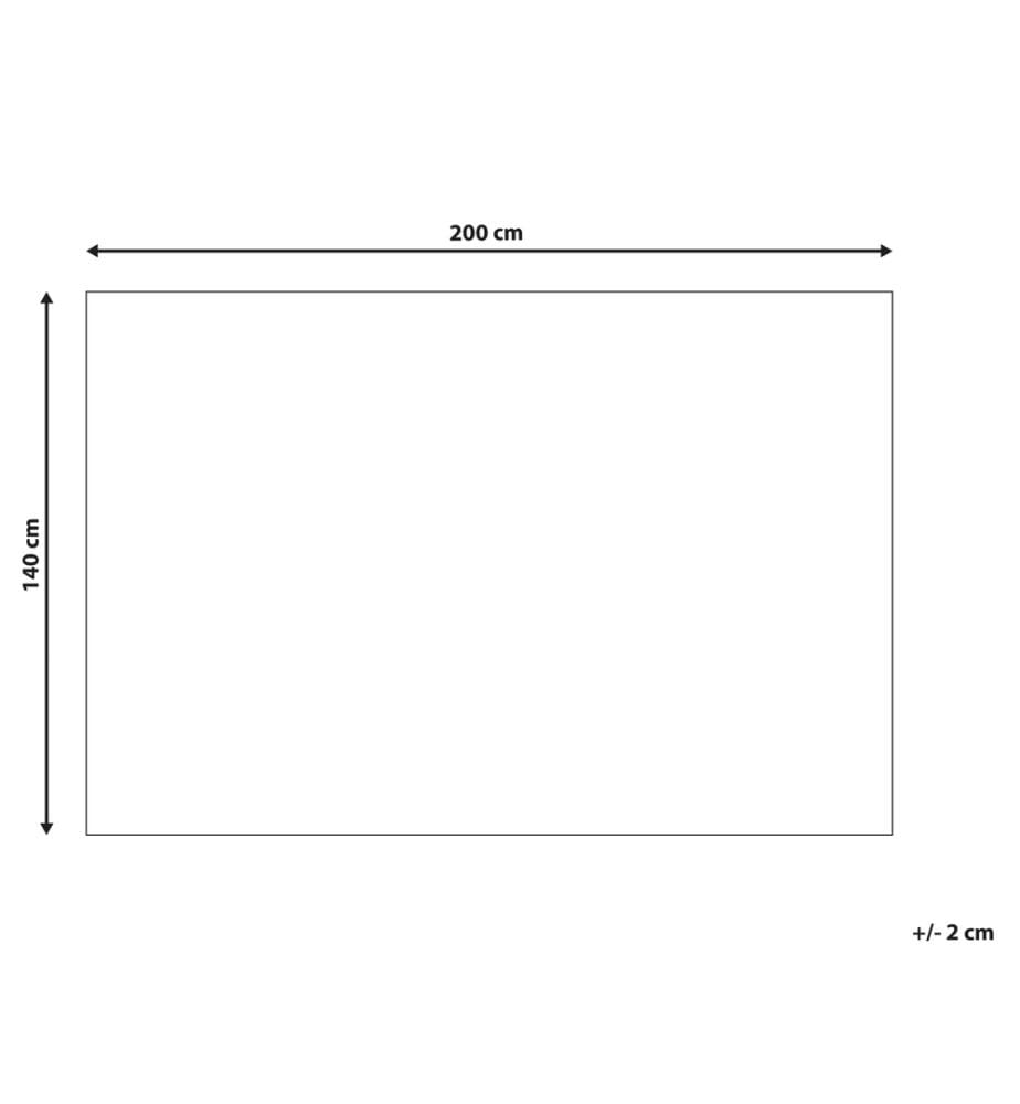Grüner Baumwollteppich 140 x 200 cm Blumenmuster Boho-Stil Kinderzimmer