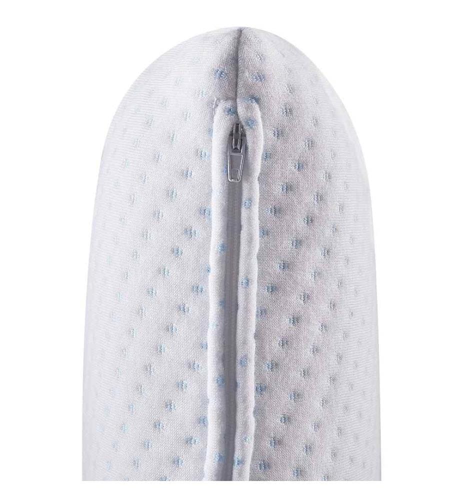 Oreiller Ergonomique Très Confortable 40 x 60 cm en Mousse à Mémoire de Forme avec Gel, Revêtement en Aloe Vera Idéal pour Allergiques