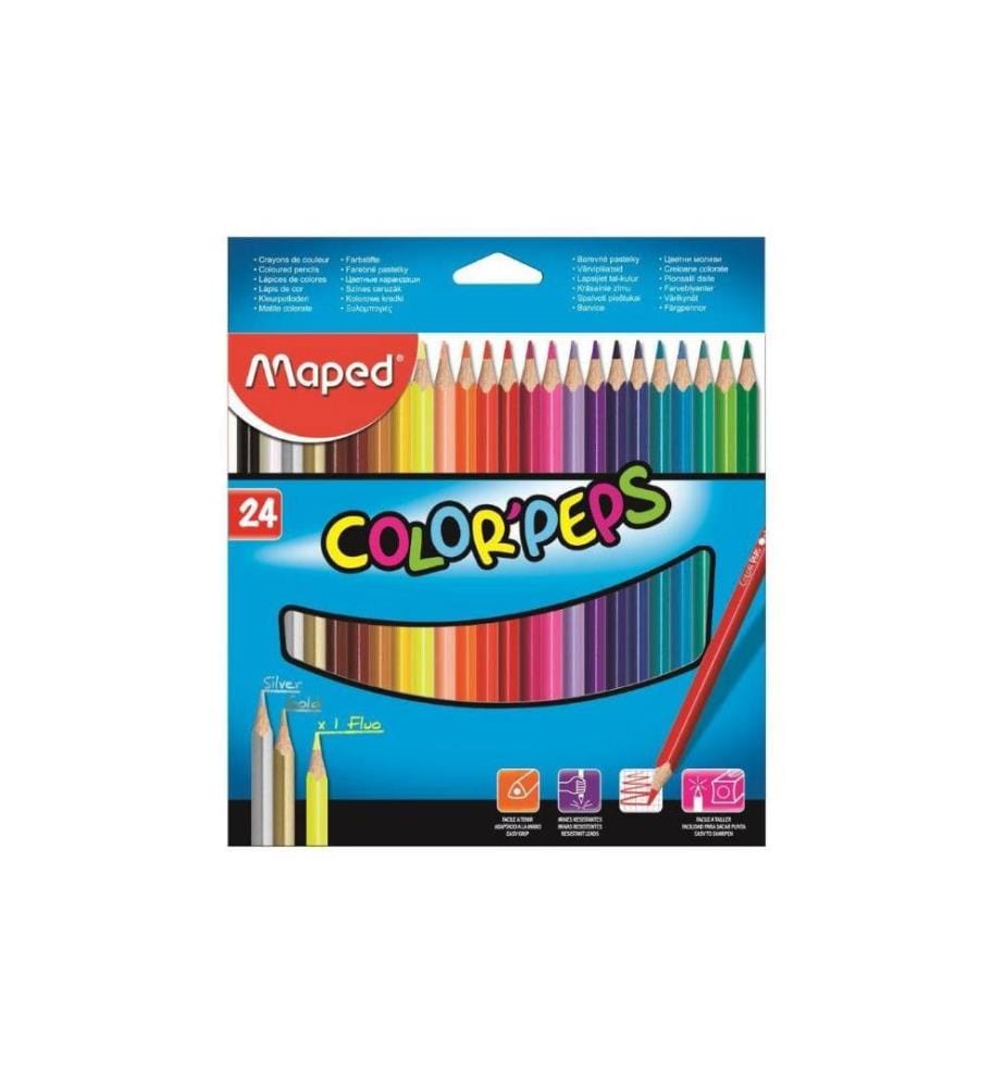 MAPED Crayons de couleur Color Peps 24 pièces… DeinDeal