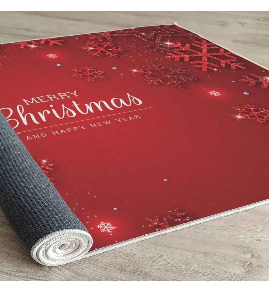 Rug, 80 x 200, , Red, White, 70% Cotton - 30% Polyester, 1450 gr-m²