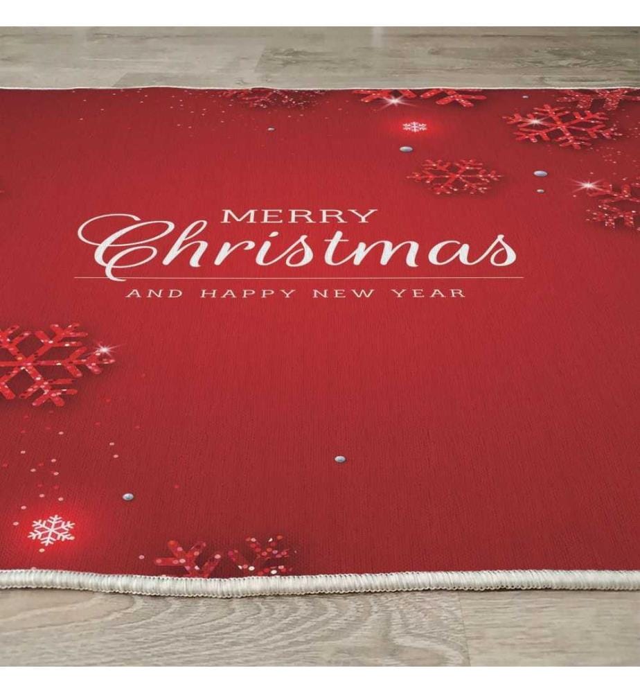 Rug, 80 x 200, , Red, White, 70% Cotton - 30% Polyester, 1450 gr-m²
