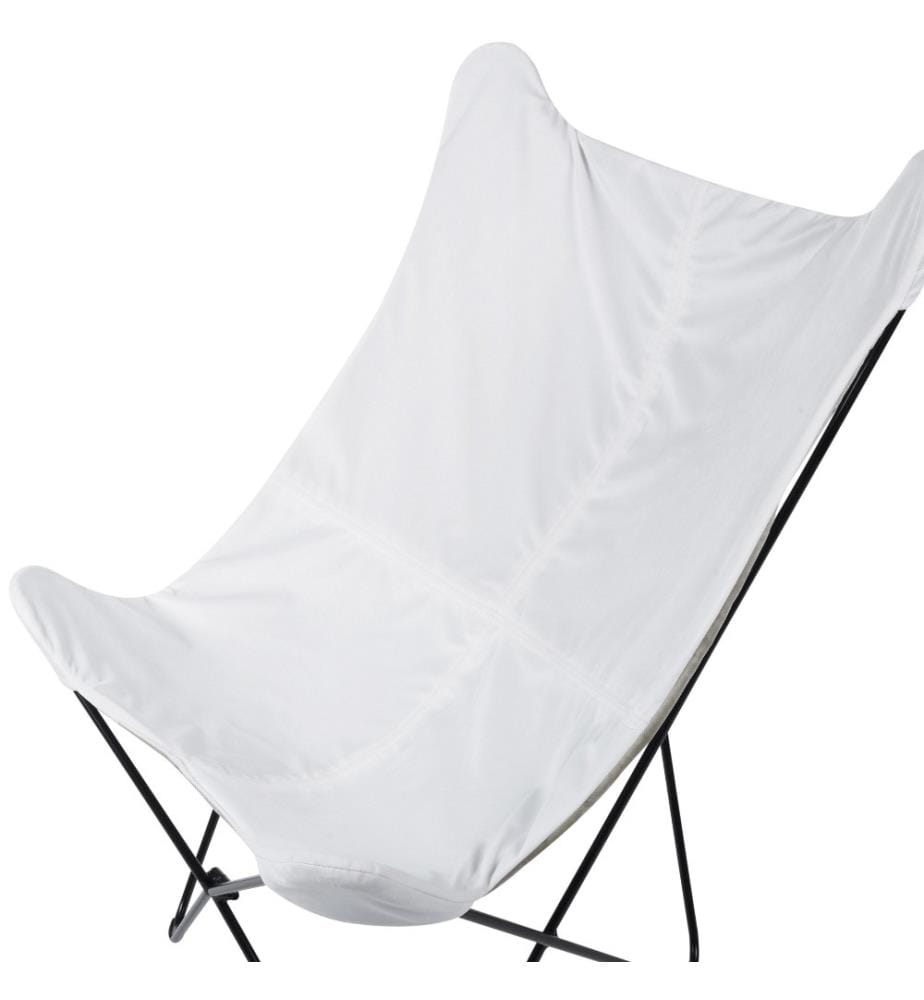 Fauteuil en Velours Blanc avec Pieds Épingle en Métal Design Papillon Fauteuil d'Appoint Style Traditionnel Rétro Salon Chambre à coucher