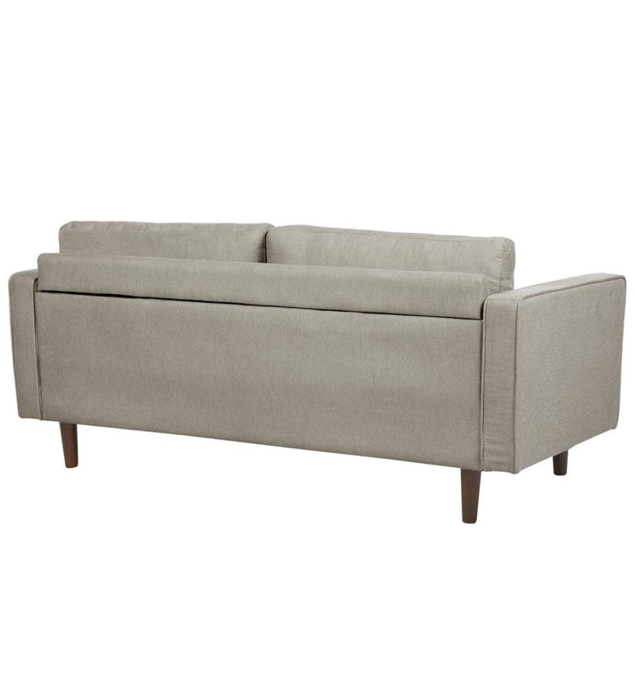 Beliani Canapé Angle à Droite Convertible 4 Places En Tissu Gris Foncé FLAKK | Leroy Merlin