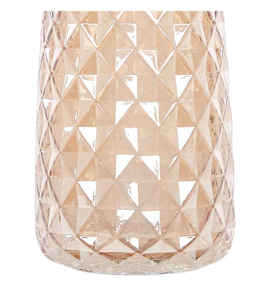 HOMLA Glasvase VASEO 7x25 Cm - Rosa & Orange Farbverlauf Für Kleine Blumensträuße