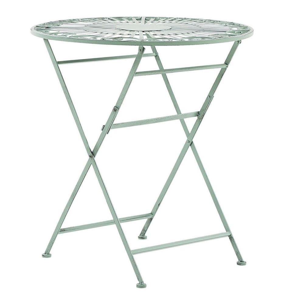 Set Bistrot Jardin Métal Rose - Table Et 2 Chaises, Style Rétro Pour Terrasse Ou Balcon
