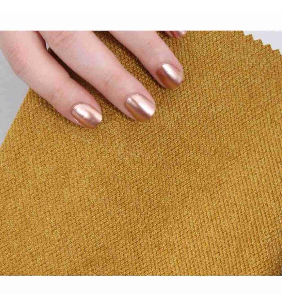 Pouffe, Mustard, 50% Cotton - 50% Linen