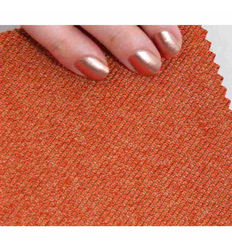 Pouffe, Orange, 50% Cotton - 50% Linen
