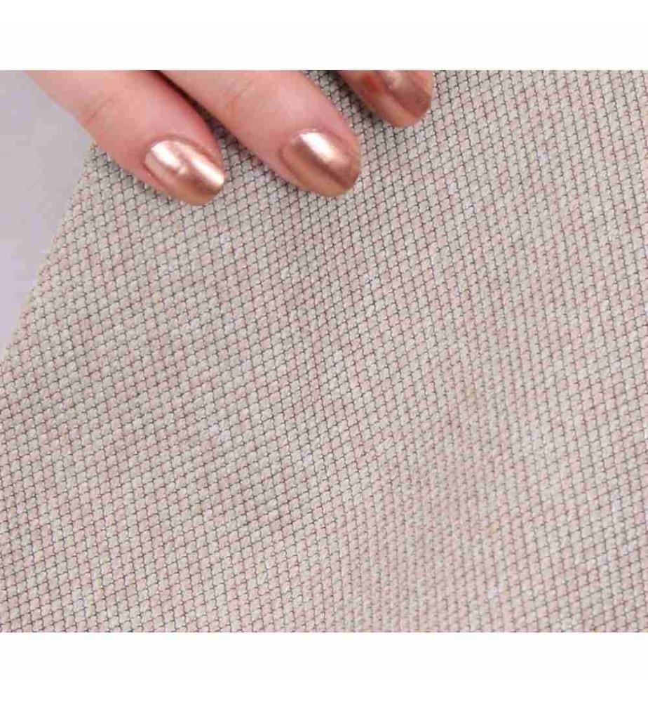 Pouffe, Coffee, 50% Cotton - 50% Linen