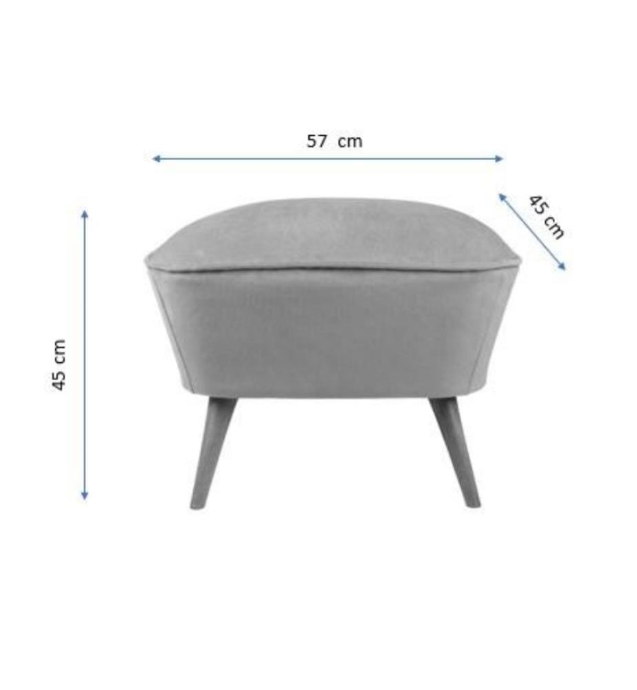 Pouffe, Red, Solid Wood Frame, Polyester Fabric