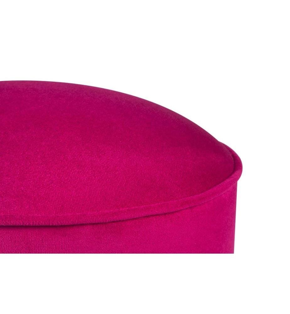 Pouffe, Purple, Solid Wood Frame, Polyester Fabric