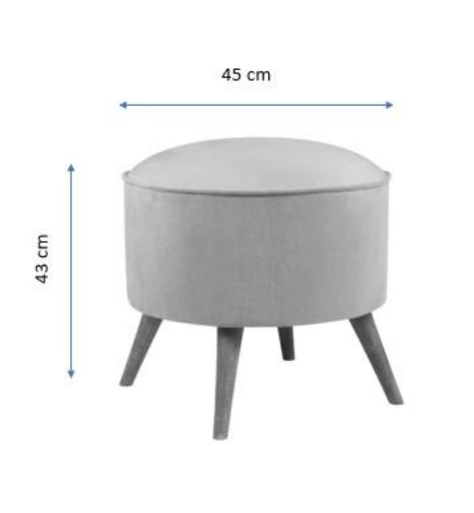 Pouffe, Purple, Solid Wood Frame, Polyester Fabric