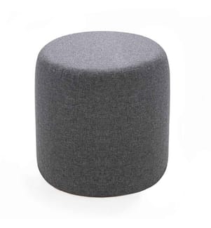 Tuffet, Anthracite, Beech Wood - MDF Frame, 50% Polyester - 50% Cotton Fabric