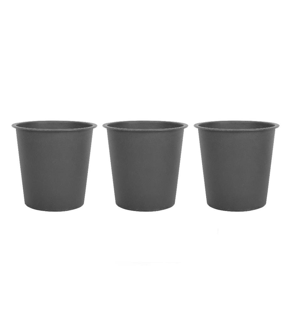 Beliani Einsatz für Pflanzkübel 3er Set Schwarz … DeinDeal