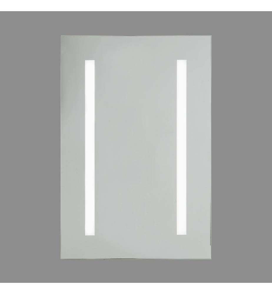 Armoire de Toilette 40 x 60 cm 1 Porte avec Miroir Lumineux à LEDs Meuble de Rangement Pratique et Spacieux pour Salle de Bain Moderne