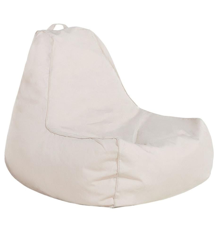 Pouf Beige Confortable en Forme de Poire  pour Salon ou Chambre de Tous Styles