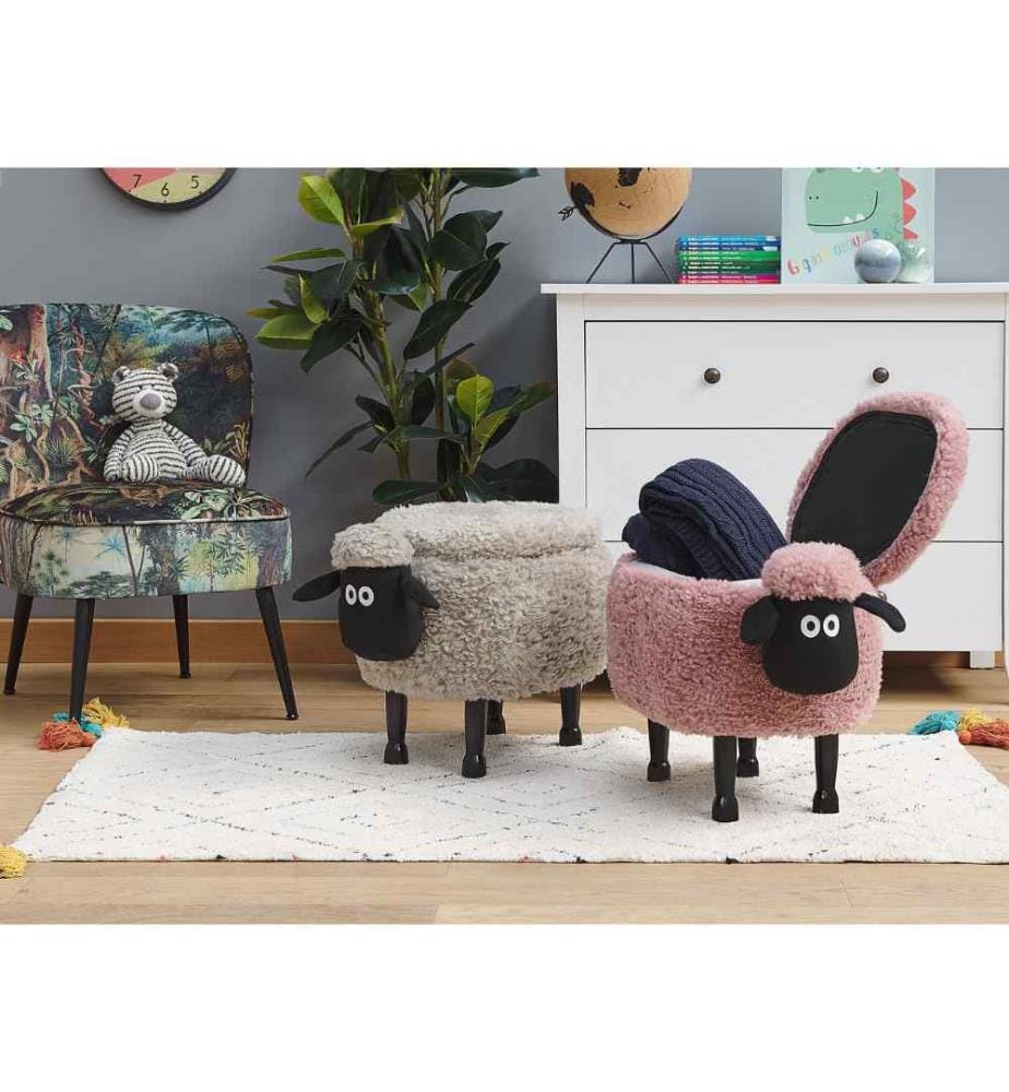 Pouf Fauteuil Enfant En Forme De Vache - 45 Cm, Housse Douce, Décoration Chambre