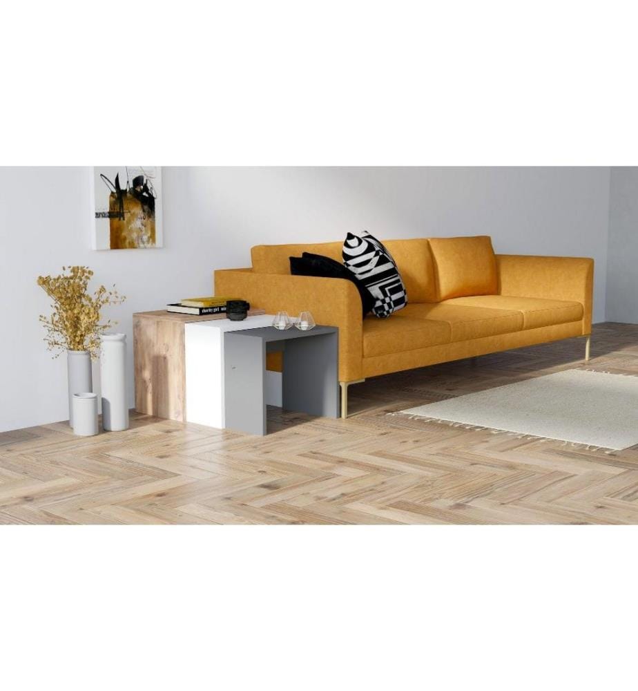 ORIENTAL FURNITURE Nesting Tables – 4-teiliges Set, Goldlackiert Mit Handbemalten Kranichen