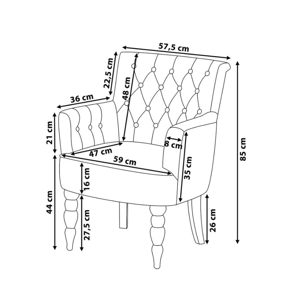 Fauteuil Crapaud en Tissu Gris Foncé avec Pieds … | DeinDeal