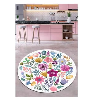 Tapis, 120 cm, , Multicolor, 50% Velours - 50% Polyester, 10 mm hauteur des poils