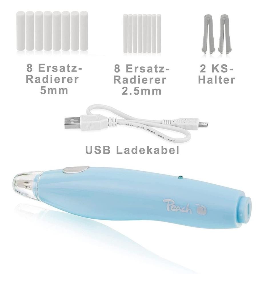 PEACH Peach PO105 Electric Eraser, USB Powered, … DeinDeal