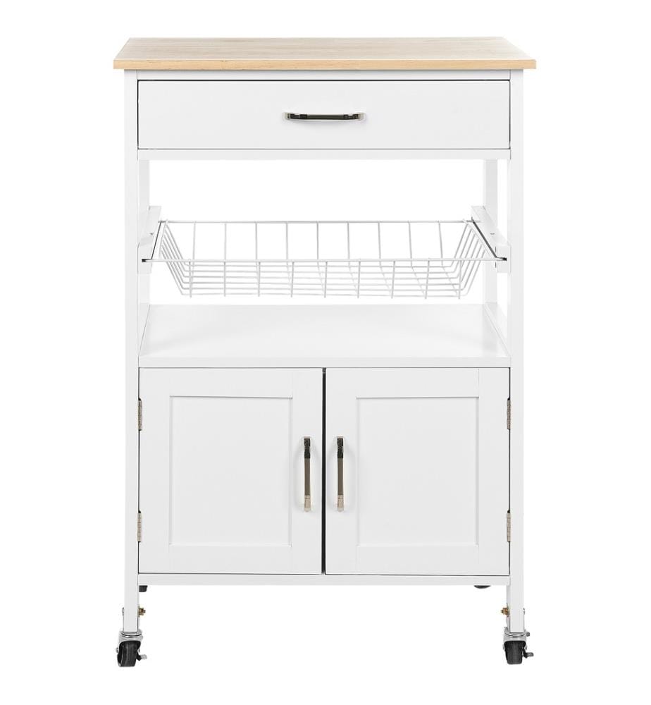 Chariot à Roulettes Sous Lit Whitmor - Fil Blanc Pour Rangement Chaussures Et Vêtements