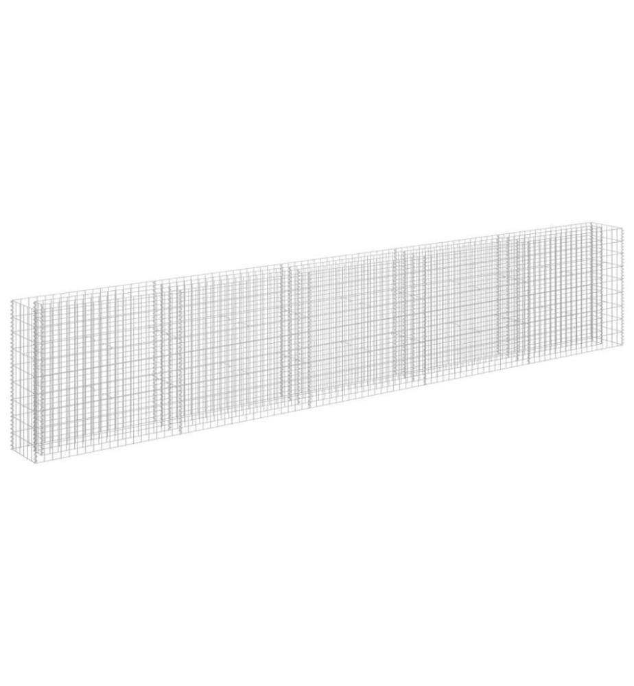 Lit surélevé à gabion Acier galvanisé 450x30x90 cm