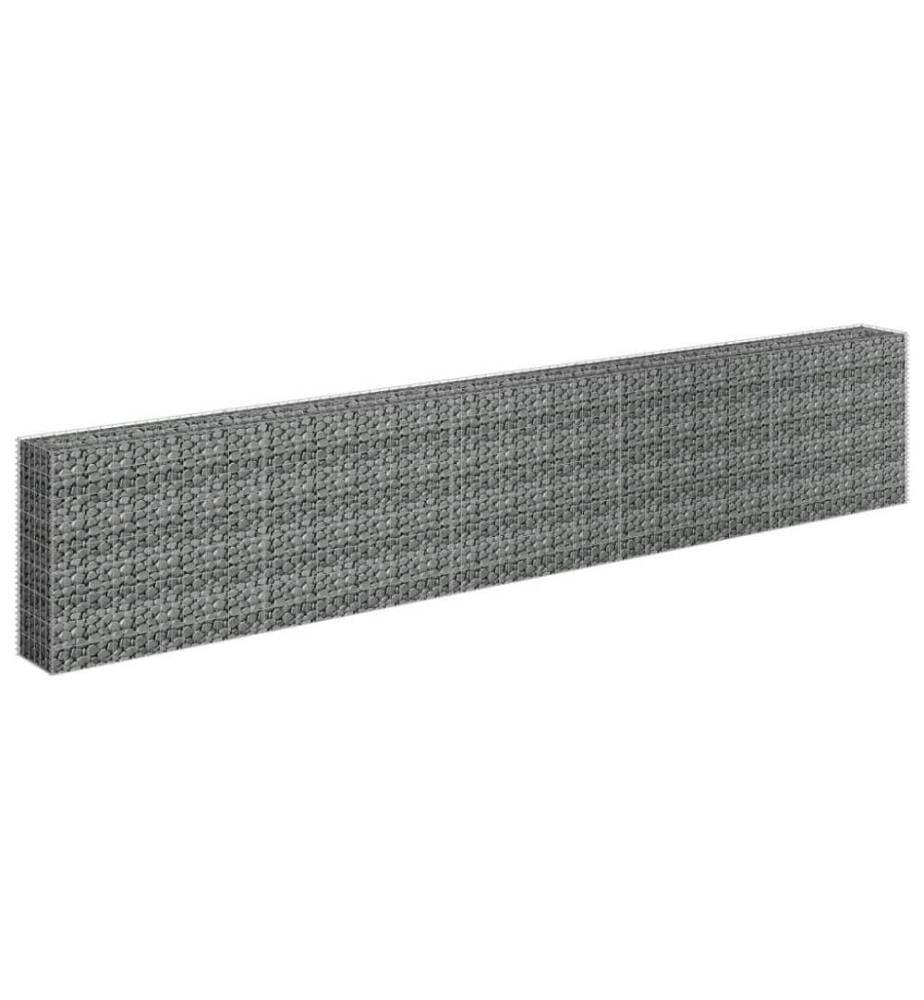 Lit surélevé à gabion Acier galvanisé 450x30x90 cm