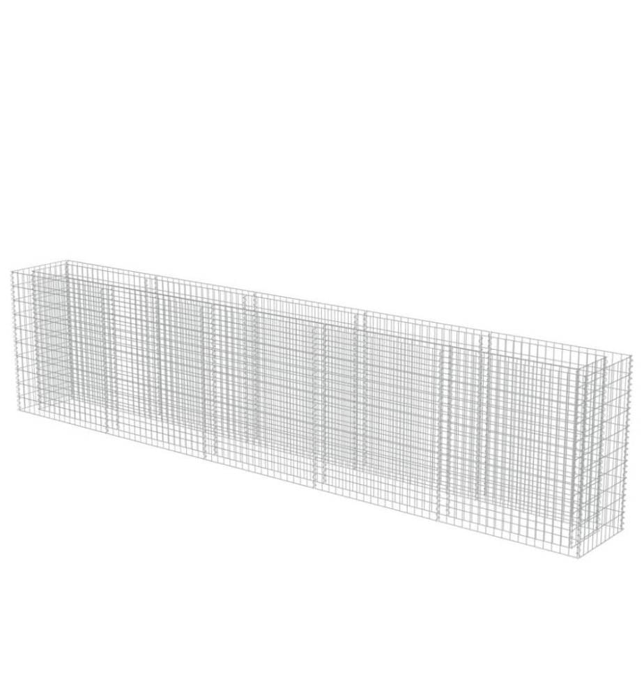 Lit surélevé à gabion Acier galvanisé 450x50x100 cm