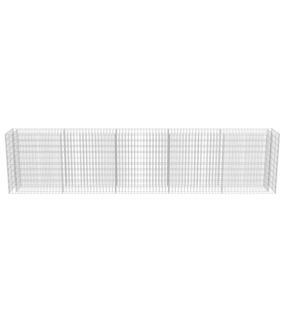 Lit surélevé à gabion Acier galvanisé 450x50x100 cm