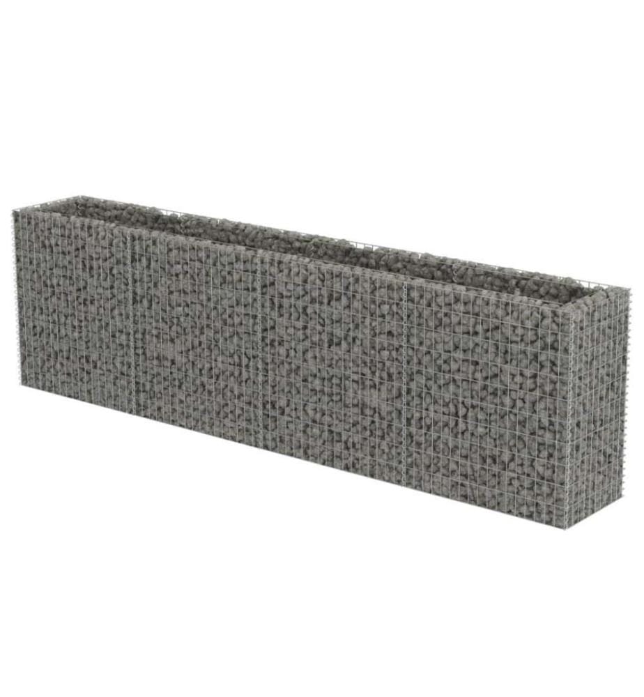 Lit surélevé à gabion Acier galvanisé 360x50x100 cm