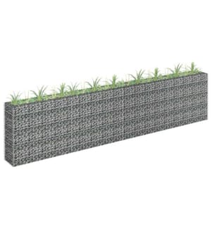 Gabionen-Hochbeet Verzinkter Stahl 360×30×90 cm