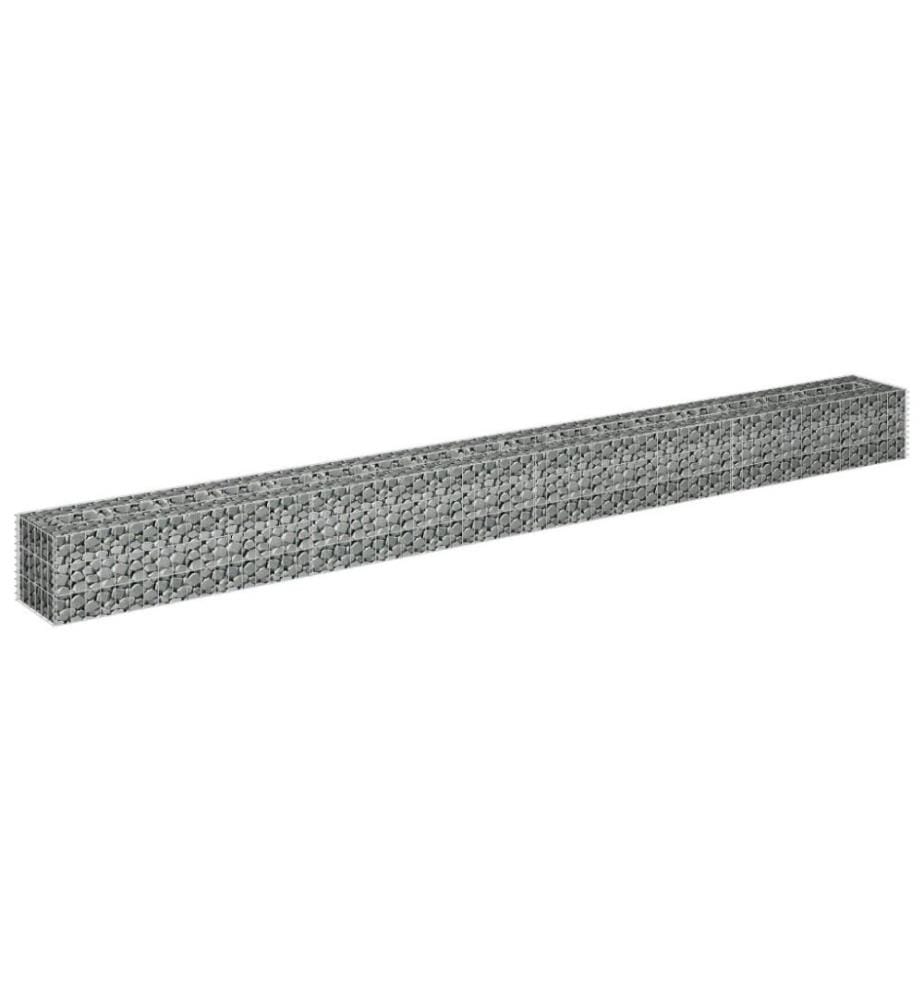 Gabionen-Hochbeet Verzinkter Stahl 360×30×30 cm