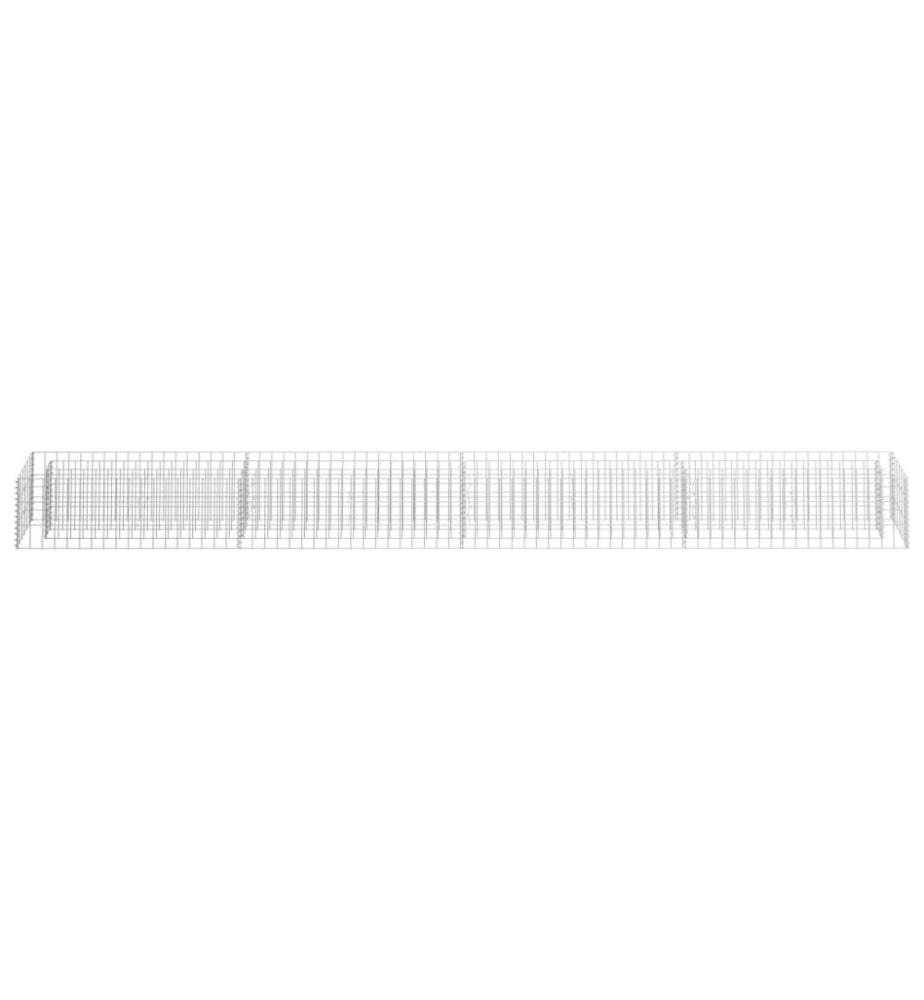 Gabionen-Hochbeet Verzinkter Stahl 360×30×30 cm