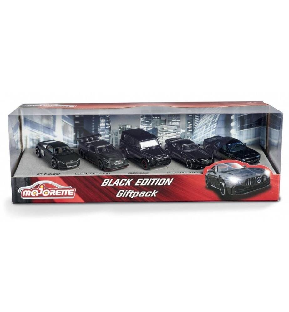 MAJORETTE - Auto Black Edition 5er-Geschenkset
