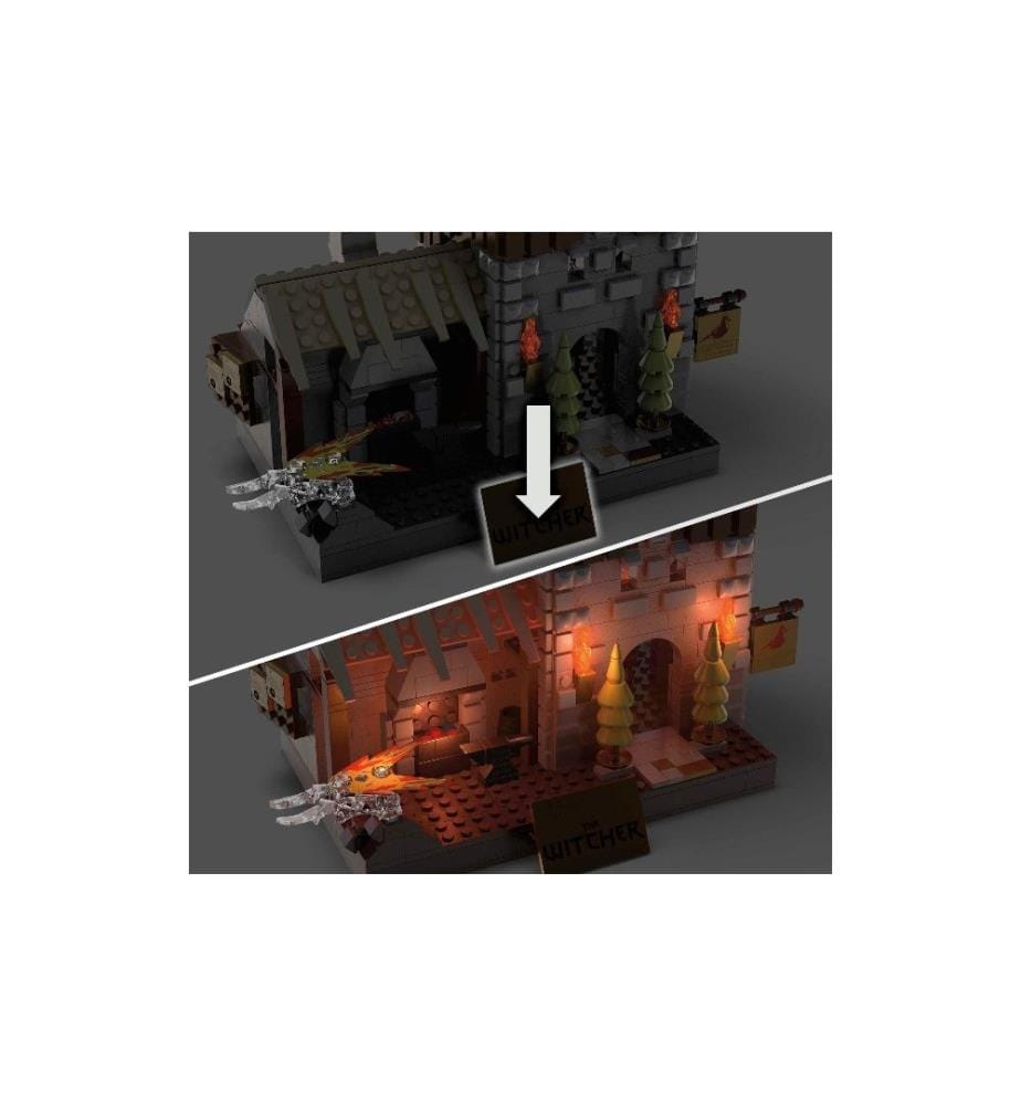 MEGA BLOKS - Modèle construction La chasse au griffon de The Witcher Geralt
