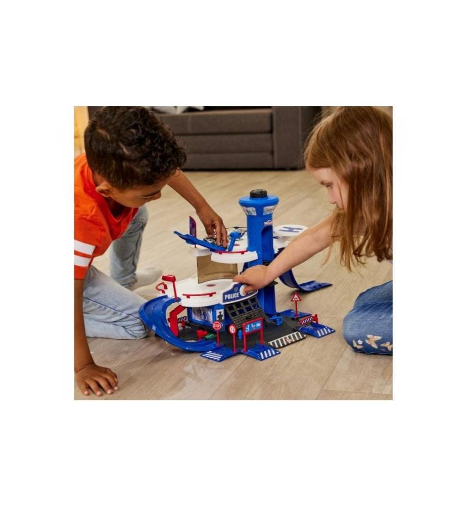 MAJORETTE - Creatix Police Station + 1 Fahrzeug