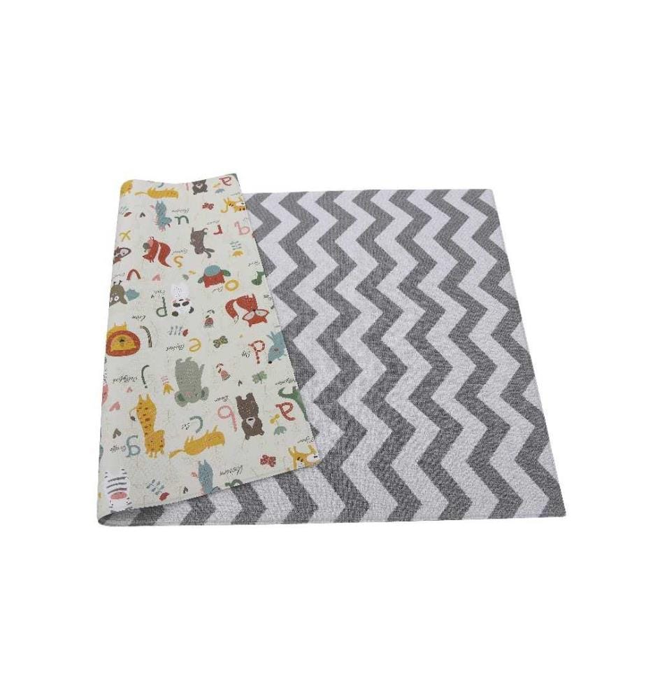 Tapis Puzzle Bébé 150x150 CM - Tapis Mousse Bebe Design Boho - 9