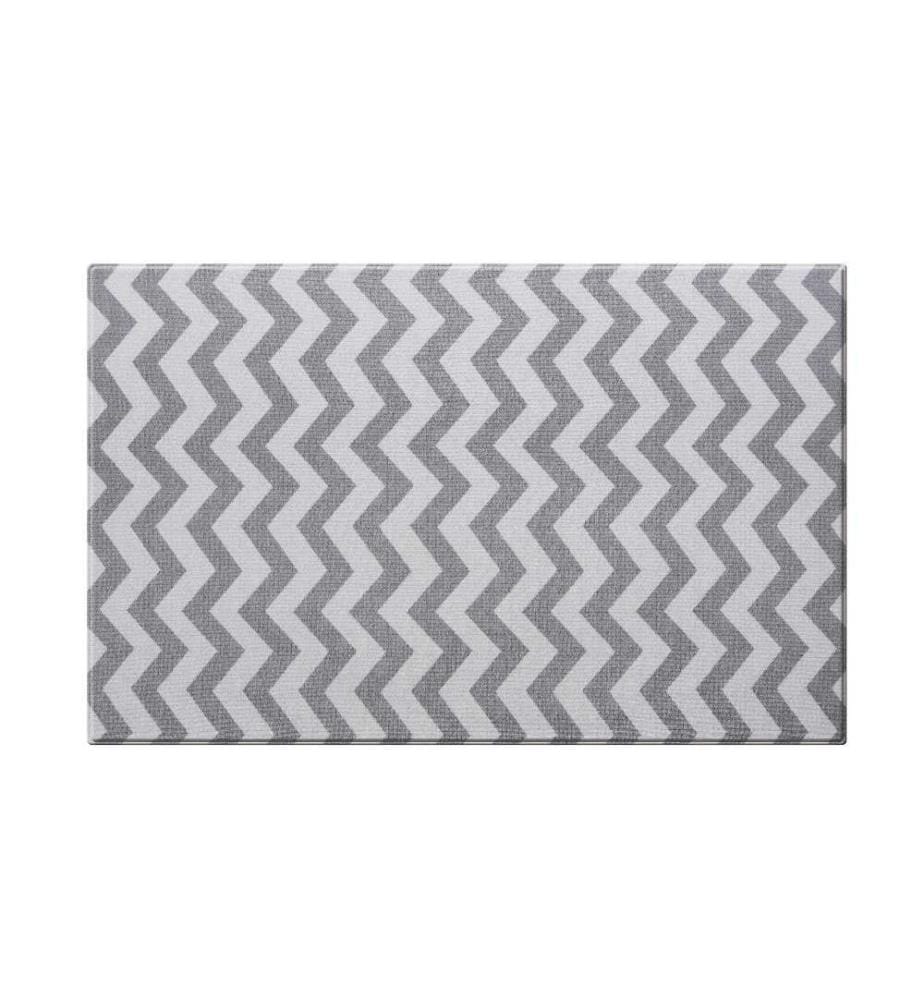 DWINGULER - Spielmatte Slim Zig Zag Grau 180 x 140 cm