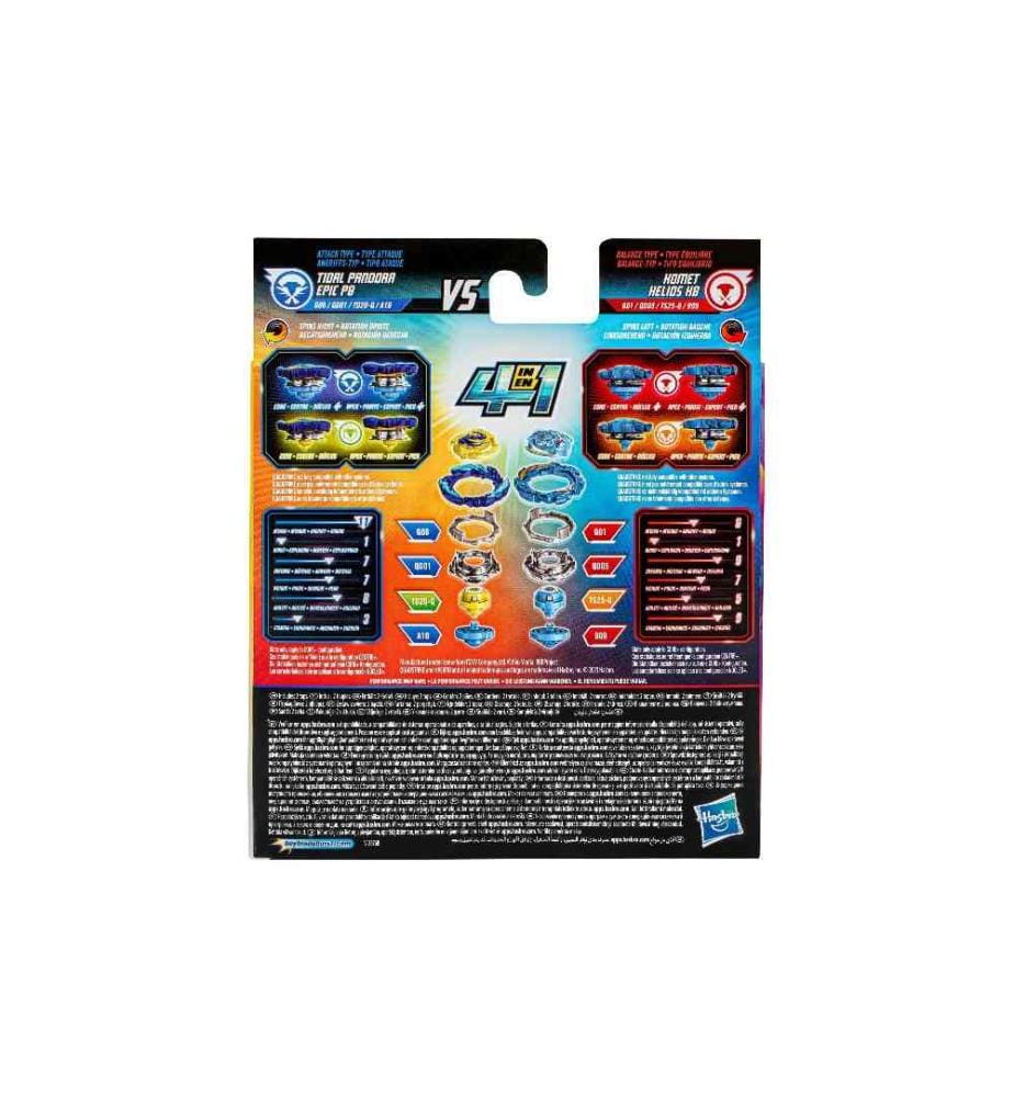 BEYBLADE BURST - Jeux d'enfant BEYBLADE BURST - Comète Hélios H8 & Pandora Epic P8