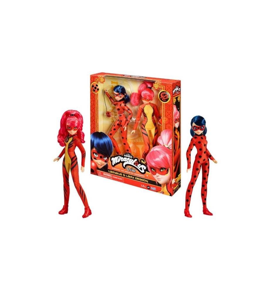 BANDAI - Poupée Miraculous – Ladybug & Lady Dragon 26 cm