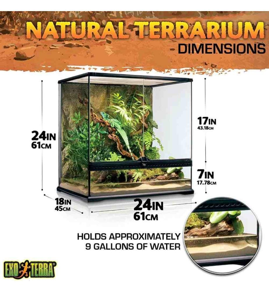 EXO TERRA Exo Terra Glass Natural Terrarium, Med… DeinDeal