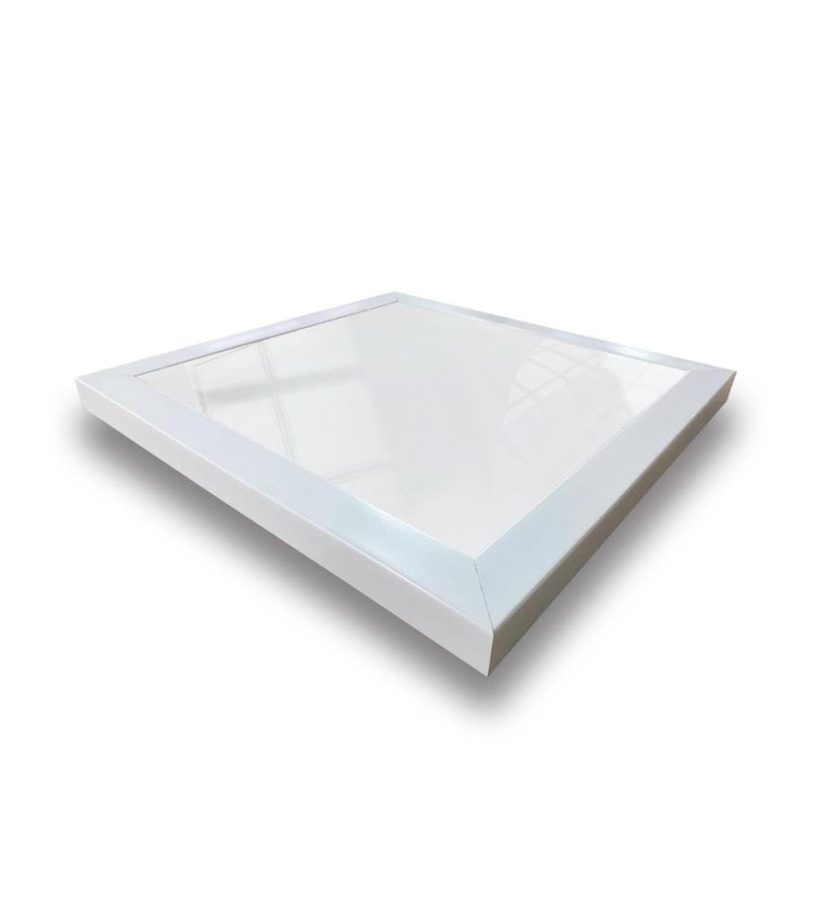 Spiegelset, 7-teilig, Weiss, Silber, Glas, laminierter Kunststoffrahmen