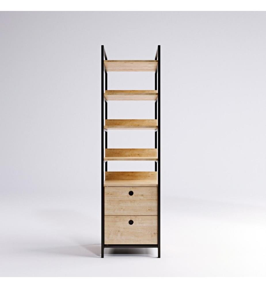 Kleiderschrank, Eiche, Melaminbeschichtete Spanplatte