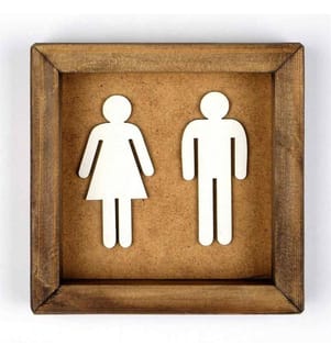 Dekoratives Wandaccessoire aus Holz, Nussbaum, MDF, Fichtenholzrahmen