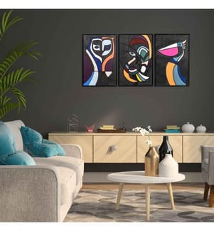Dekoratives Accessoire für die Wand aus Holz, Multicolor, Sperrholz