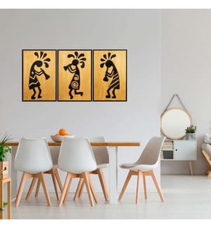 Dekoratives Accessoire für die Wand aus Holz, Multicolor, Sperrholz