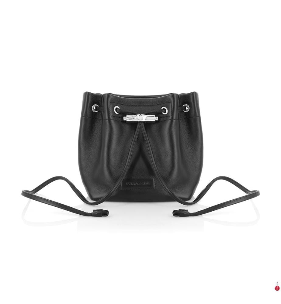 Longchamp Leather Bucket Bag Roseau Mini Black DeinDeal