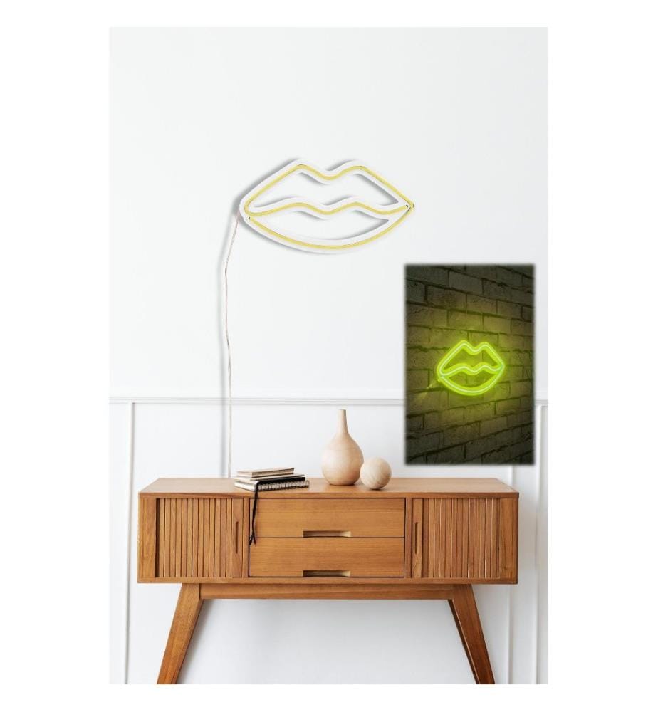 Dekorative Led-Beleuchtung aus Kunststoff, gelb, flexible Neonstreifen, Betriebsspannung 12 V
